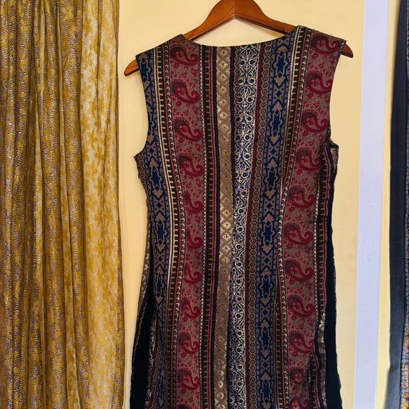 Vintage 1960s Italian Jacquard Dress, size S/M - Picture 9 of 12